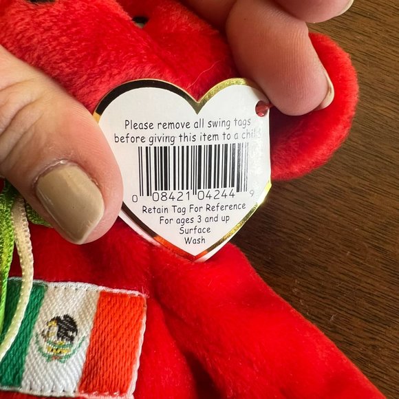 Osito the Bear Ty Beanie Baby - Mexican Bear - Picture 6 of 8